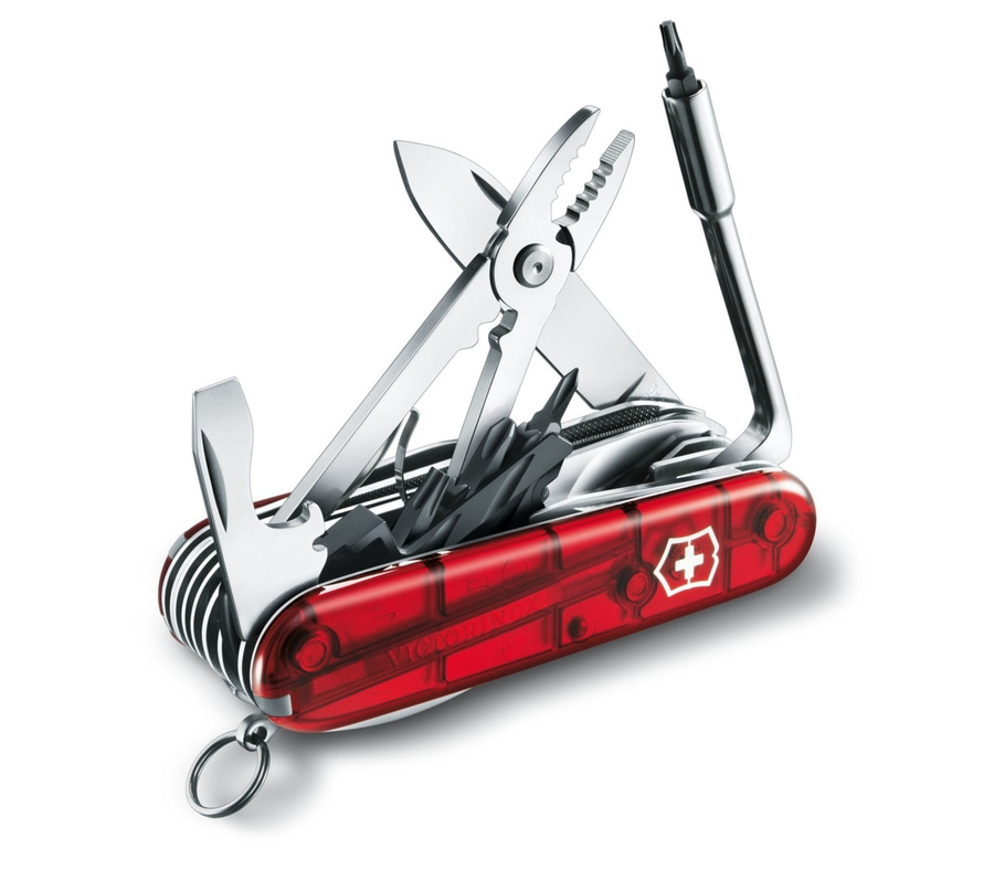VICTORINOX CyberTool L Taschenmesser 1.7775.T 39 Funktionen rot transparent