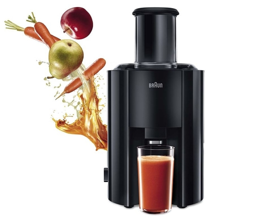 BRAUN Entsafter J300 MultiQuick 3 800W 75 mm Einfüllschaft schwarz