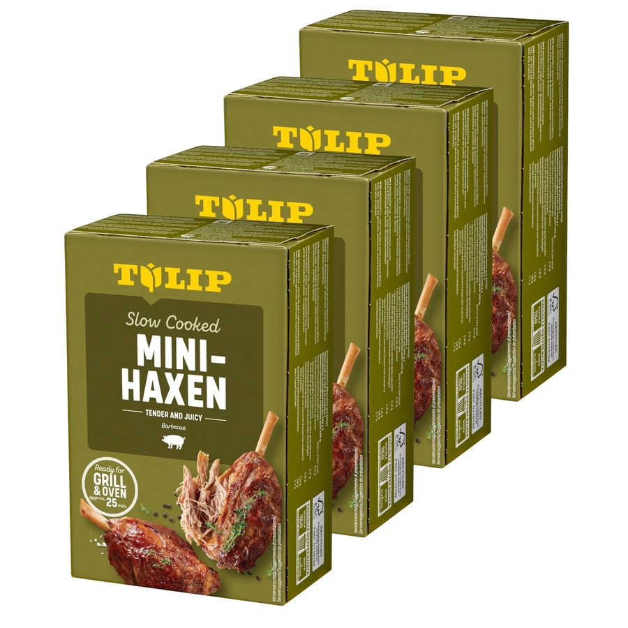 TULIP 4x Mini-Haxe 500g Vakuumverpackt und im Backofen oder Grill zubereitet