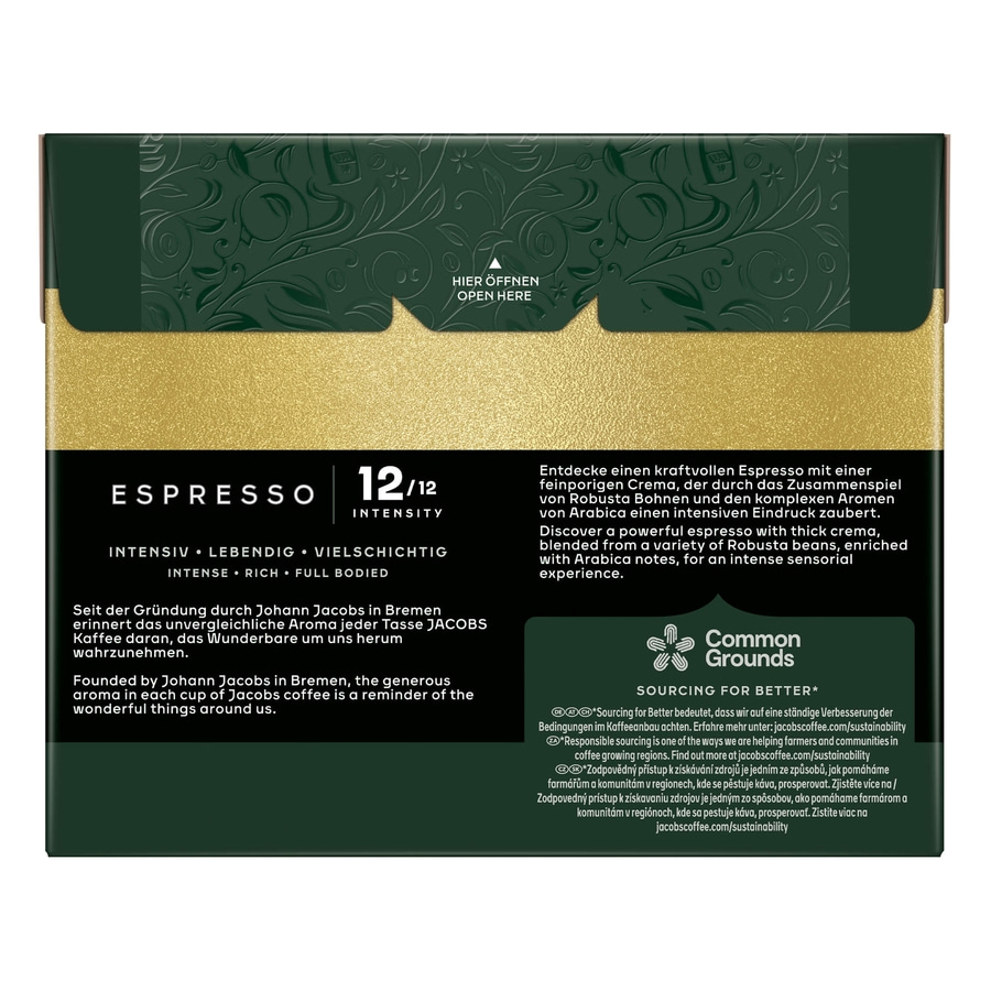 JACOBS Kapseln Espresso 12 Ristretto XXL-Pack 5 x 40 Nespresso®* kompatibel
