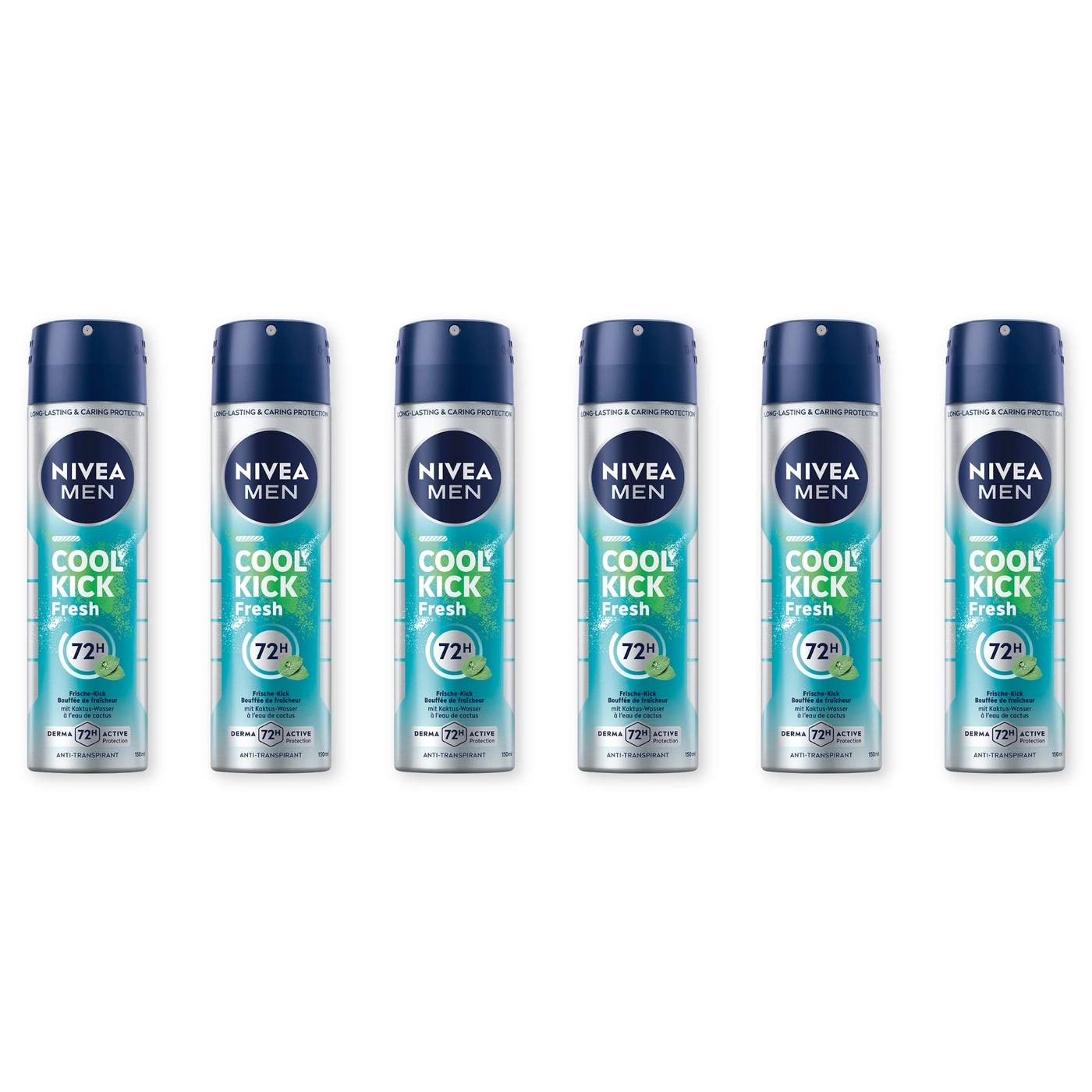 NIVEA Deodorant Men Cool Kick Fresh Deo Spray 6 x 150 ml