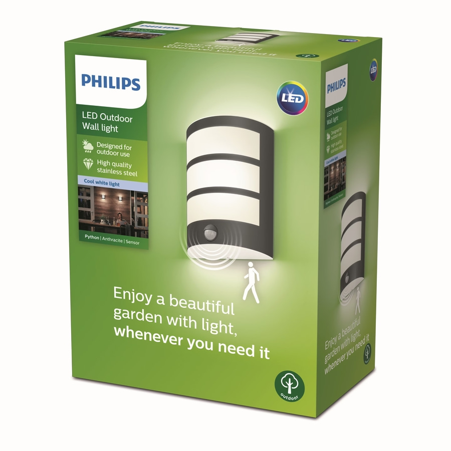 PHILIPS myGarden LED Python Wandaußenleuchte mit Bewegungsmelder 6W 500lm