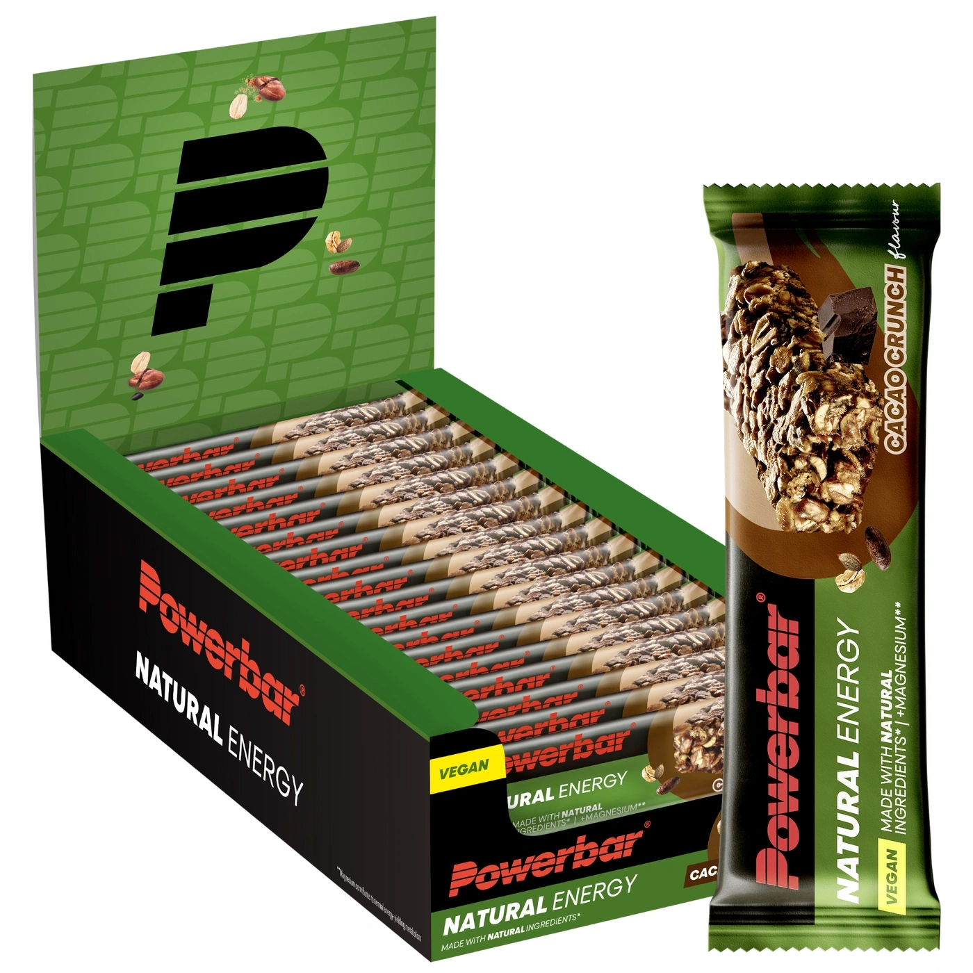 POWERBAR Natural Energy Cereal Cacao Crunch 18x40g veganer Kohlenhydrat Riegel