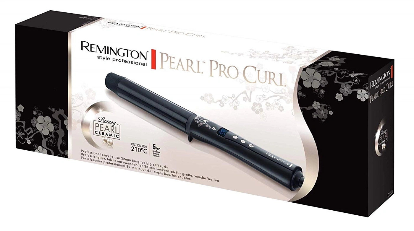 Remington Pearl Pro Curl Lockenstab, professionell, 32mm, für weiche Locken, 5 Jahre Garantie