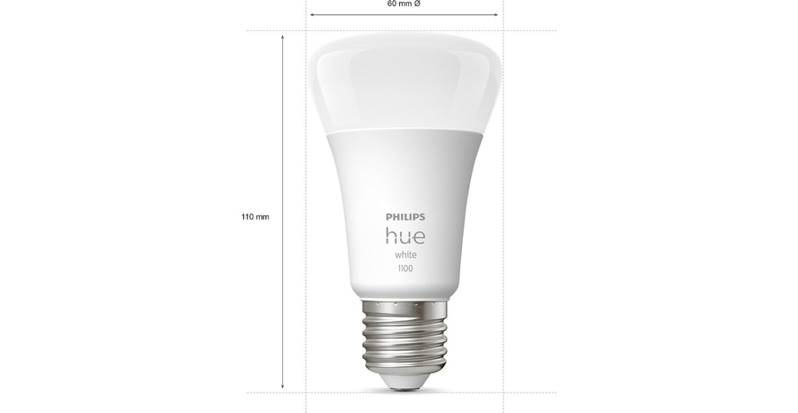 4x PHILIPS Hue White Leuchtmittel Smart Home E27/9,5W 1100lm Warmweiß NEU