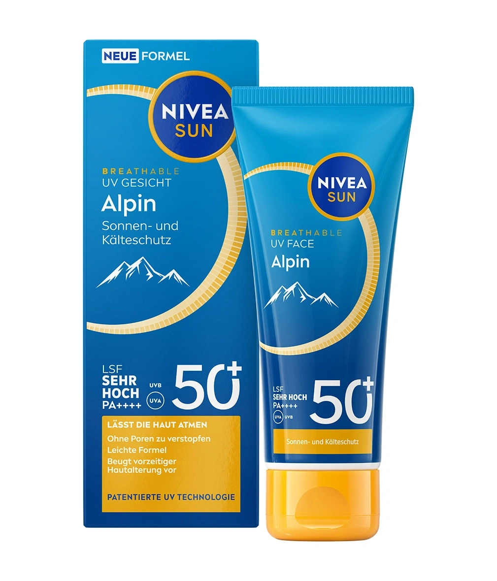Nivea Sun Alpin Sonnen- und Kälteschutz für das Gesicht mit LSF 50+