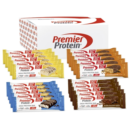 PREMIER PROTEIN High Protein Bar 50% Multiflavourbox 20x40g Low Sugar