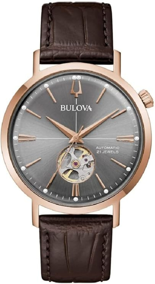 Bulova Herren Armbanduhr Aerojet 97A171 Mineralglas Herrenuhr Analog B-Ware