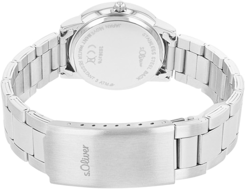 s.Oliver Quarzuhr 2038378 Armbanduhr Analog Quarz 32 mm Silberfarben B-Ware