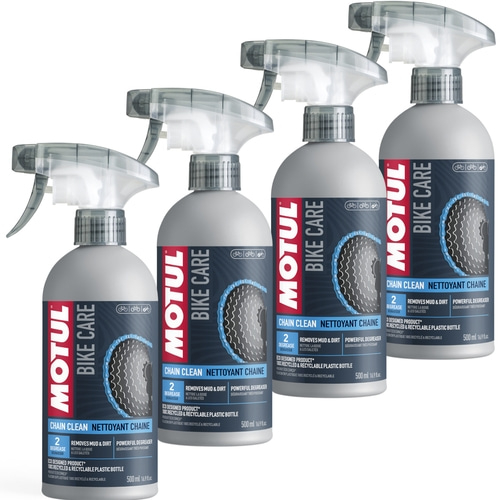 4x MOTUL "Chain Clean" Kettenreiniger 500 ml für Fahrradketten Kassetten Ritzeln