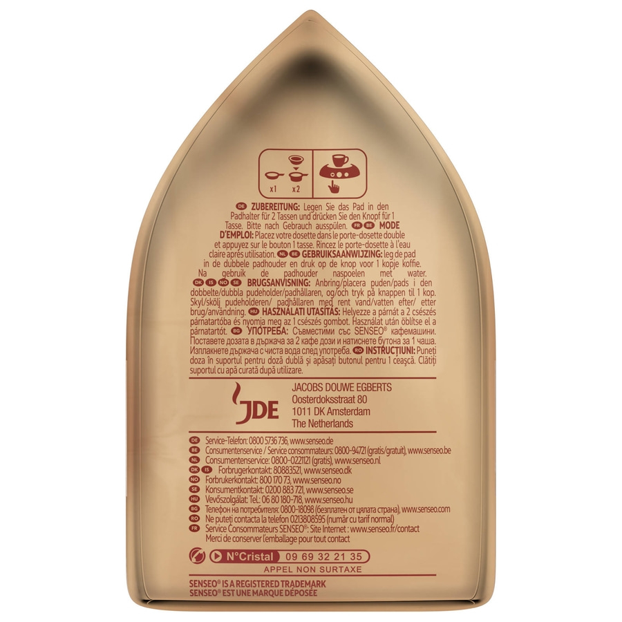 SENSEO Pads Typ Café Latte Senseopads 80 Getränke Kaffeepads Milk Range
