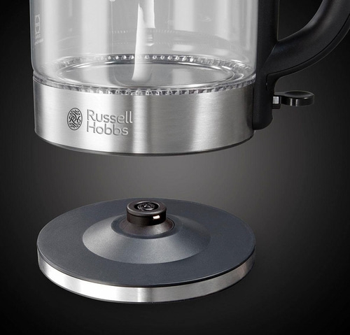 RUSSELL HOBBS Glas Wasserkocher 21600-57 1,7 Liter 2200 Watt Edelstahl silber