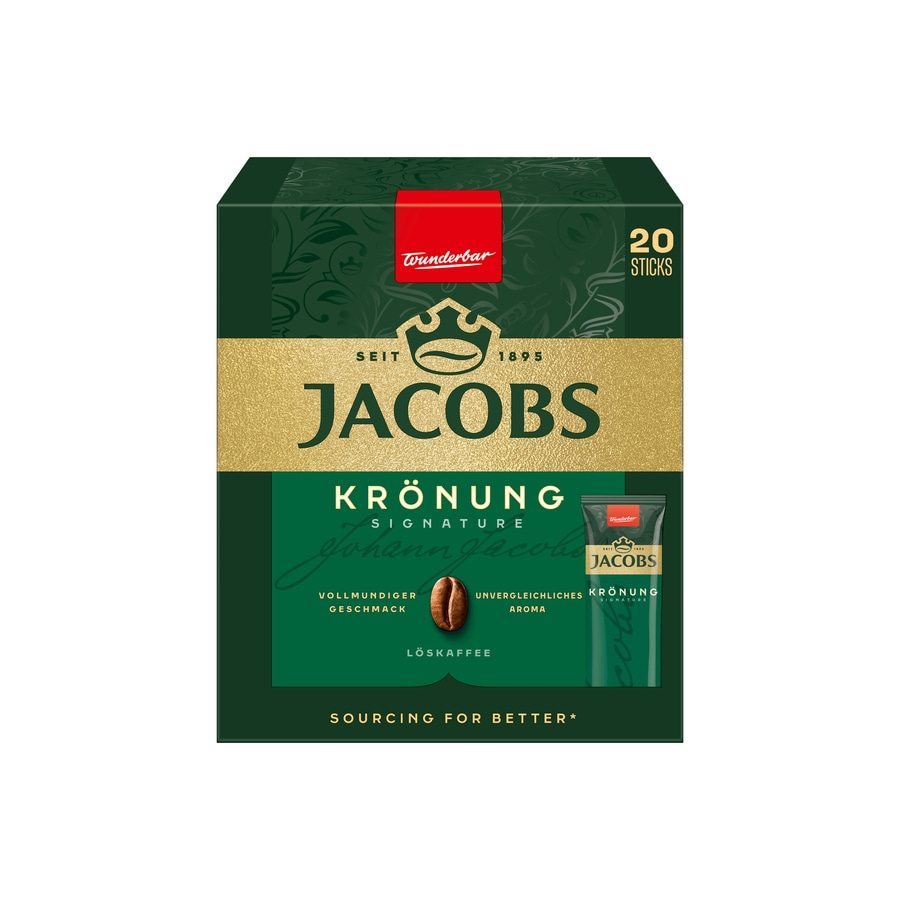 JACOBS Löskaffee Krönung 12 x 20 Sticks Kaffee löslich Instantkaffee