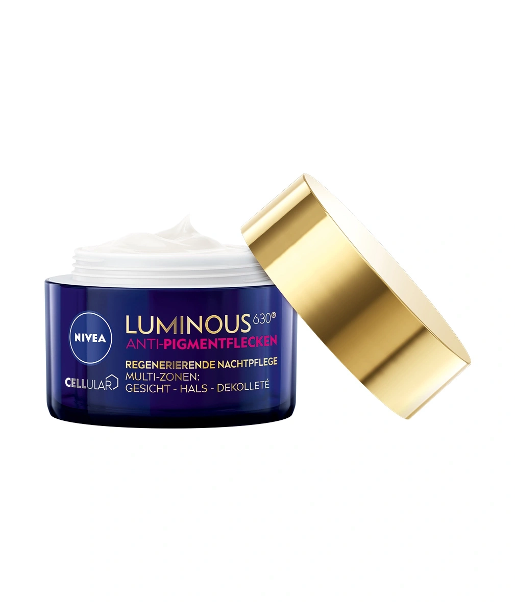 Nivea Luminous 630 Anti-Pigmentflecken Nachtpflege Creme, Gesicht, Hals, Dekolleté