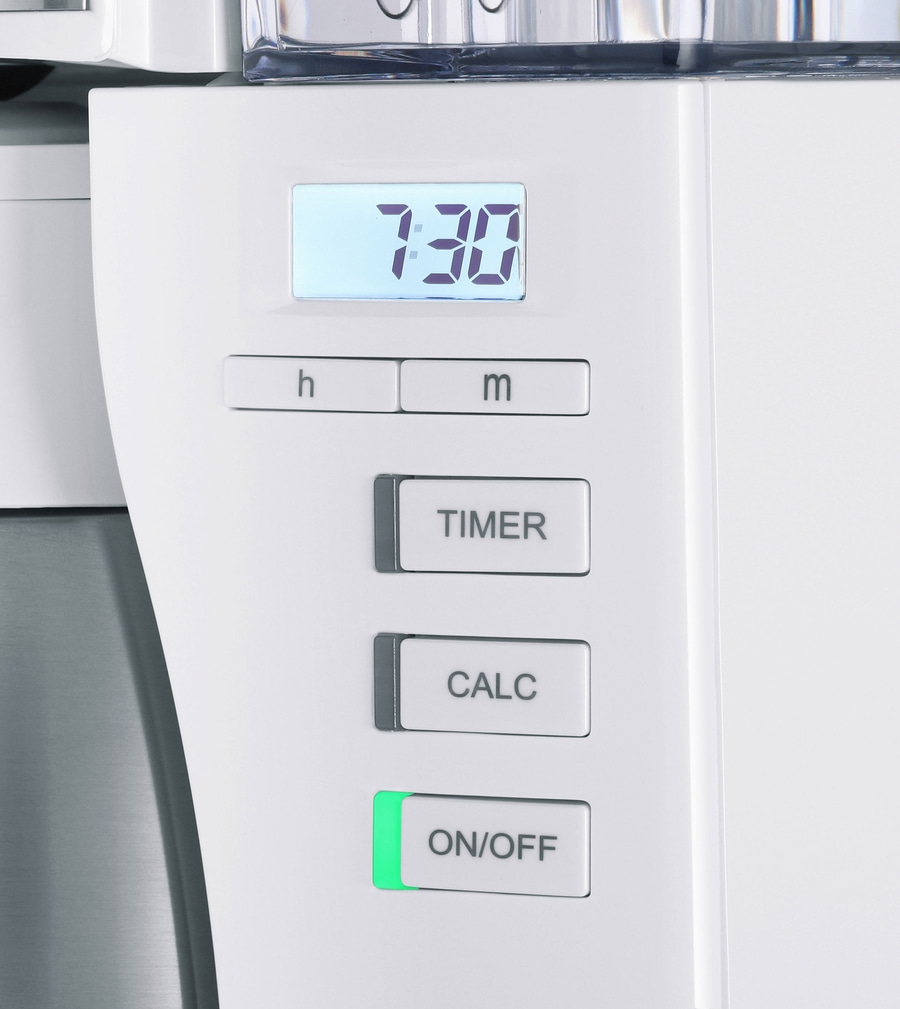 MELITTA Filterkaffeemaschine Look Therm Timer 1025-17 Warmhaltefunktion Weiß