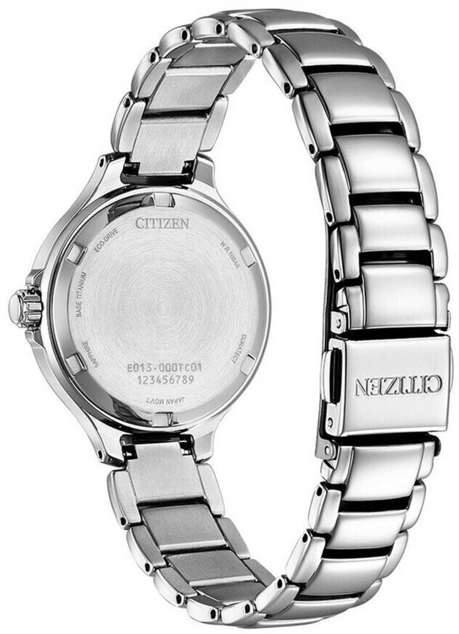 CITIZEN Damen Armbanduhr EW2680-84D Eco-Drive 31 mm Titan Silber Perlmutt B-WARE
