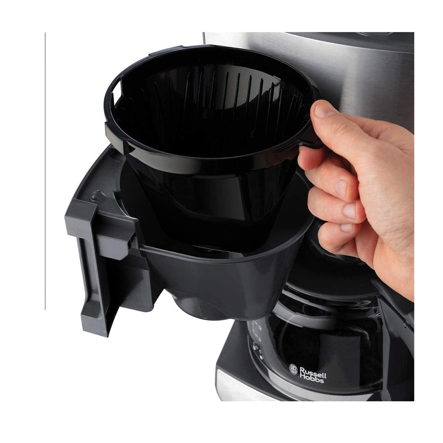 RUSSELL HOBBS Kaffeemaschine mit Mahlwerk Grind&Brew 25610-56 3 Mahlgrade Timer