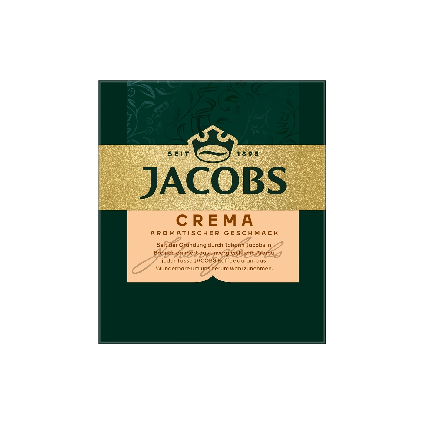 Jacob's Crema aromatischer Geschmack Kaffee Verpackung
