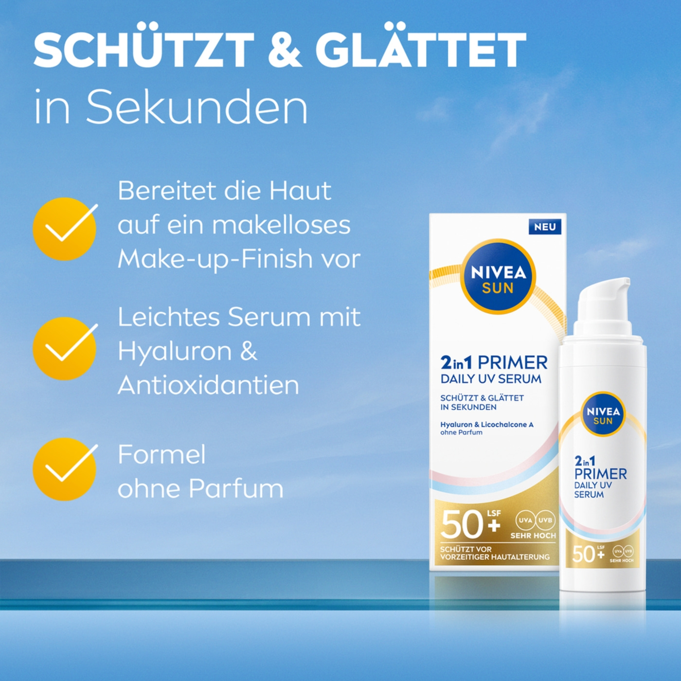 NIVEA Set Q10 Anti-Falten EXPERTE Dual Action Serum + 2in1 Primer Daily UV Serum