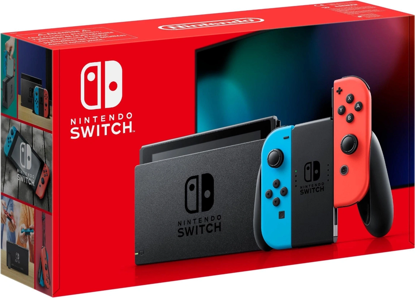 Nintendo Switch Konsole in Rot und Blau mit Dockingstation und Joy-Cons