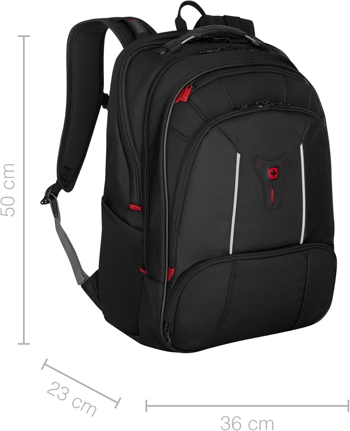 WENGER Laptop-Rucksack Carbon Pro bis 15,6" Notebook Tabletfach 33 Liter Schwarz