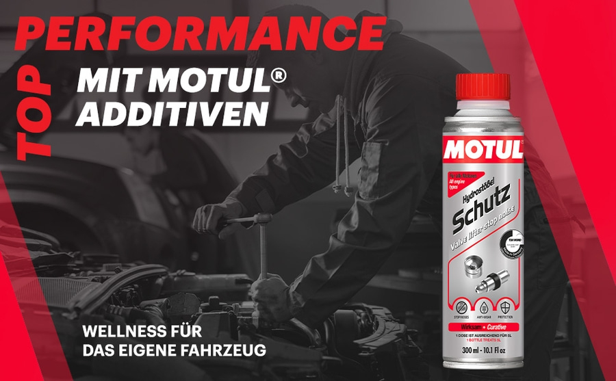 MOTUL Hydrostössel Schutz löst Verunreinigungen schmiert und schützt