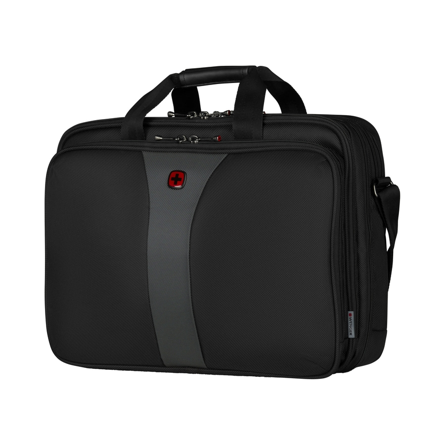 WENGER Laptop-Tasche Legacy 17" mit drei Fächern Tasche Schwarz-Grau 19 L