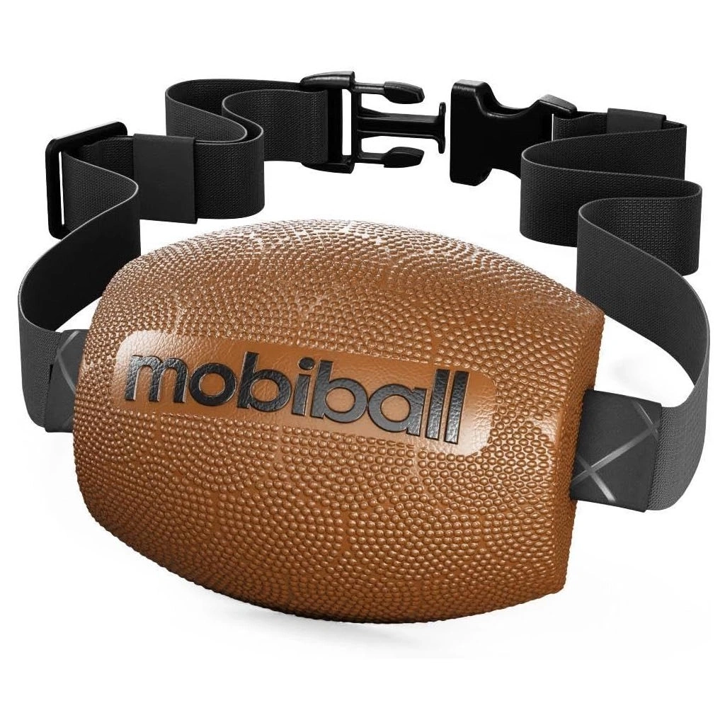 Braunes Mobiball-Sportgerät mit Riemen und Schnallen