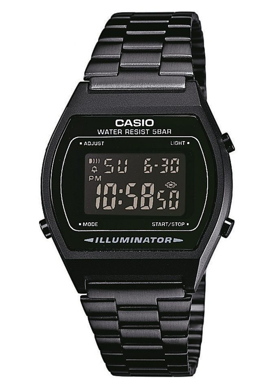 CASIO VINTAGE Herrenarmbanduhr Chronograph B640WB-1BEF Schwarz B-WARE