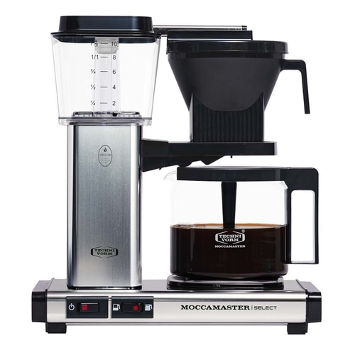 MOCCAMASTER Filterkaffeemaschine KBG Select Polished Silver 1,25L silber NEU