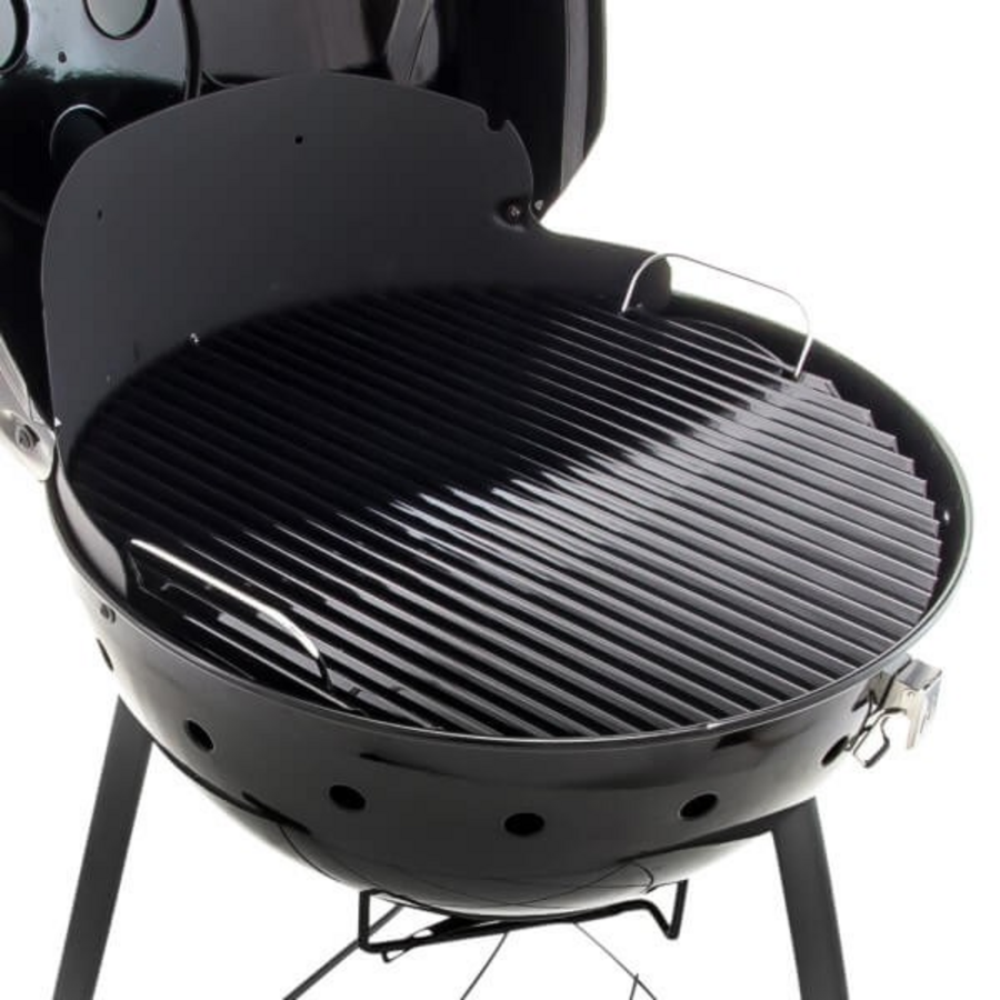CHAR-BROIL KETTLEMAN Kugelgrill 52 cm Holzkohlegrill Barbecue Grill schwarz BBQ