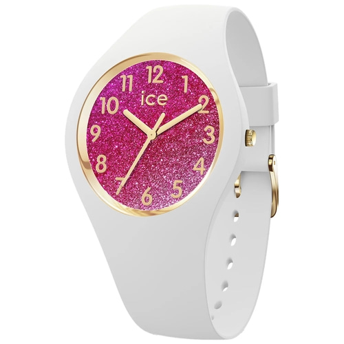 ICE-WATCH Damen Armbanduhr 022572 Quarzuhr Silikonarmband weiß rosa 34mm B-WARE ICE-WATCH Damen Armbanduhr 022572 Quarzuhr Silikonarmband weiß rosa 34mm B-WARE