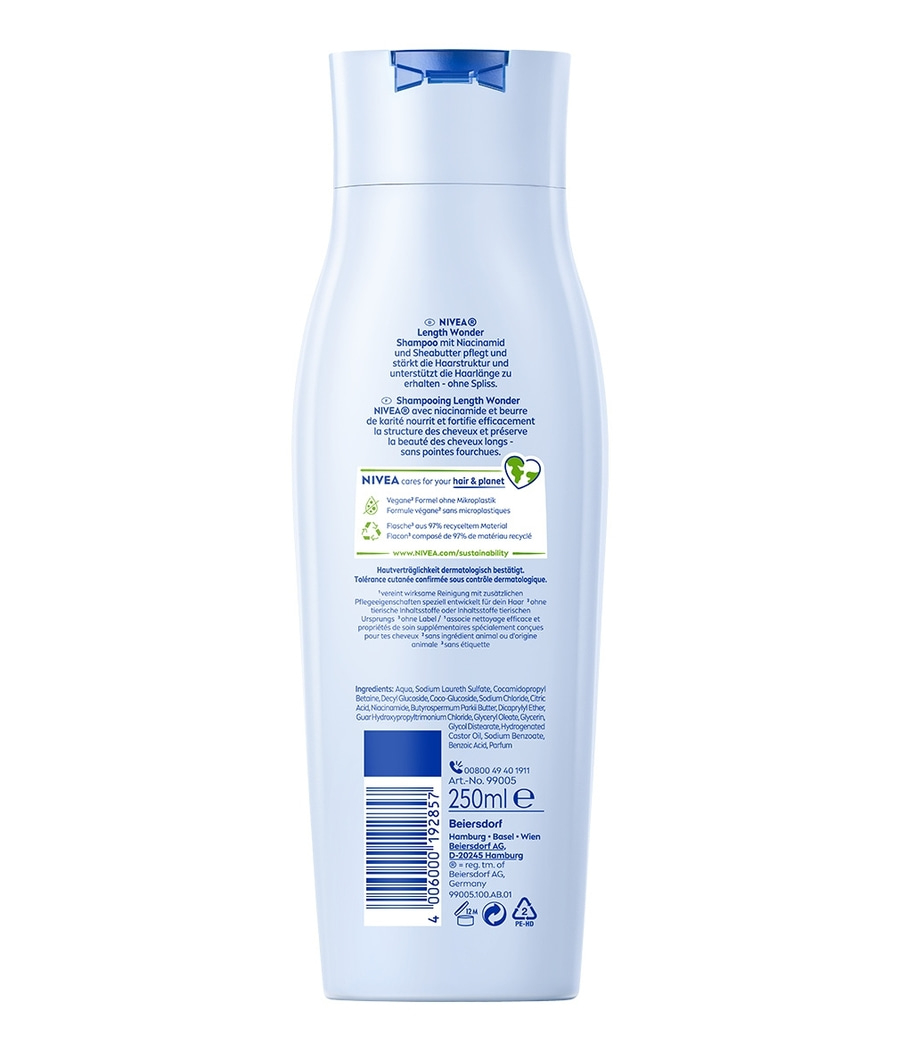 NIVEA Leni Klum Limited Edition Length Wonder Shampoo, Spülung, Haarmaske 3-tlg.