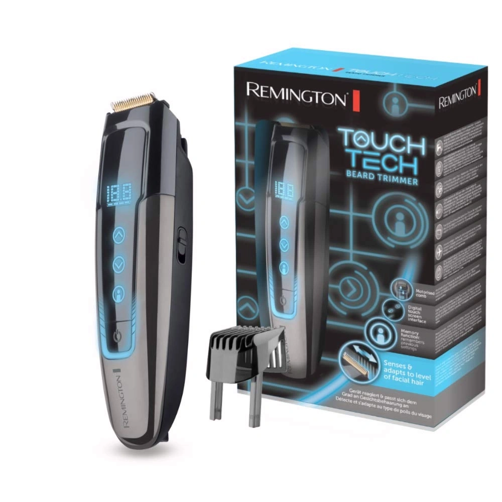 Remington Bartschneider mit Touch Tech Technologie und digitaler Anzeige.