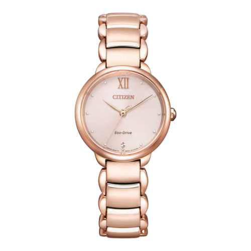 CITIZEN Damen Armbanduhr EM0922-81X Solar Saphirglas Edelstahl 28mm B-Ware