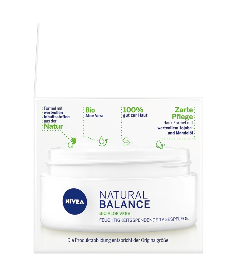 NIVEA Tagespflege Natural Balance feuchtigkeitsspendend 24h Feuchtigkeit 2x 50ml