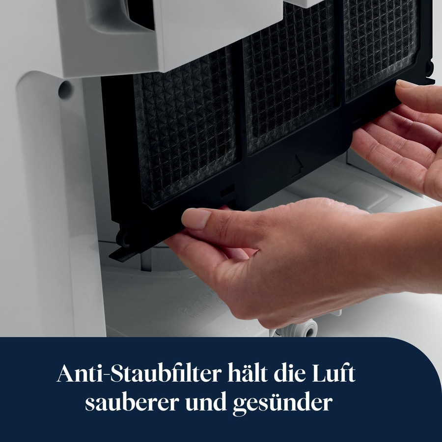 DE'LONGHI Luftentfeuchter AriaDry DD230P 30L/Tag Mobil 5m Ablaufpumpe Timer