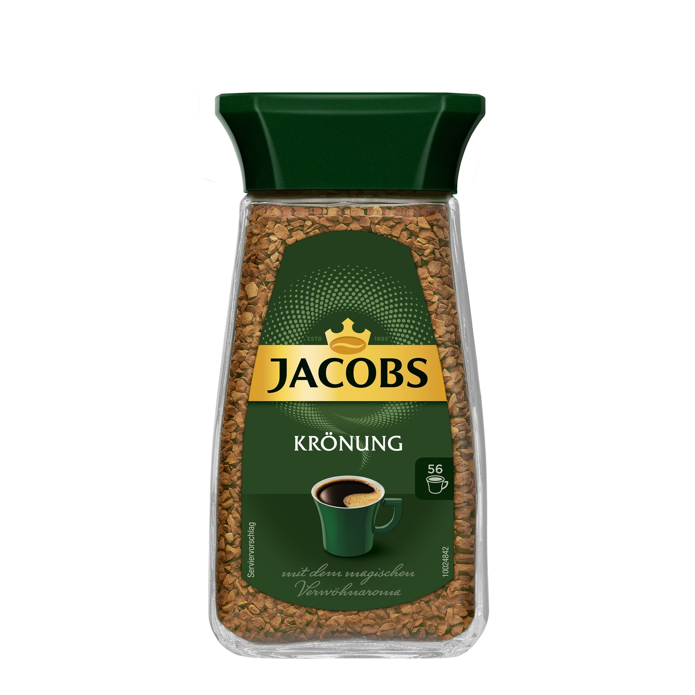 JACOBS Löskaffee Krönung 6 x 100 g Gläser löslicher Kaffee Instantkaffee 600 g