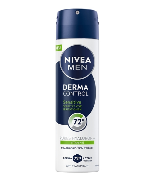 NIVEA Deodorant Men Derma Control Sensitiv Deospray 6 x 150ml