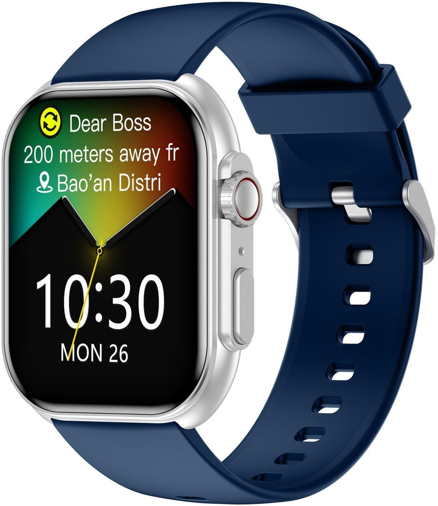 SMARTY 2.0 Smartwatch SW068A02 Touch-Display Bluetooth 46/40 mm blau B-WARE
