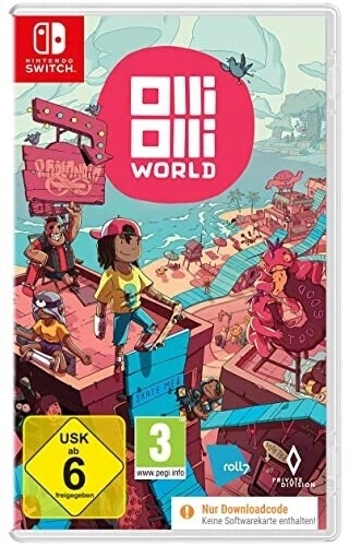 Olli Olli World Nintendo Switch Spiel mit PEGI und USK Altersfreigabe