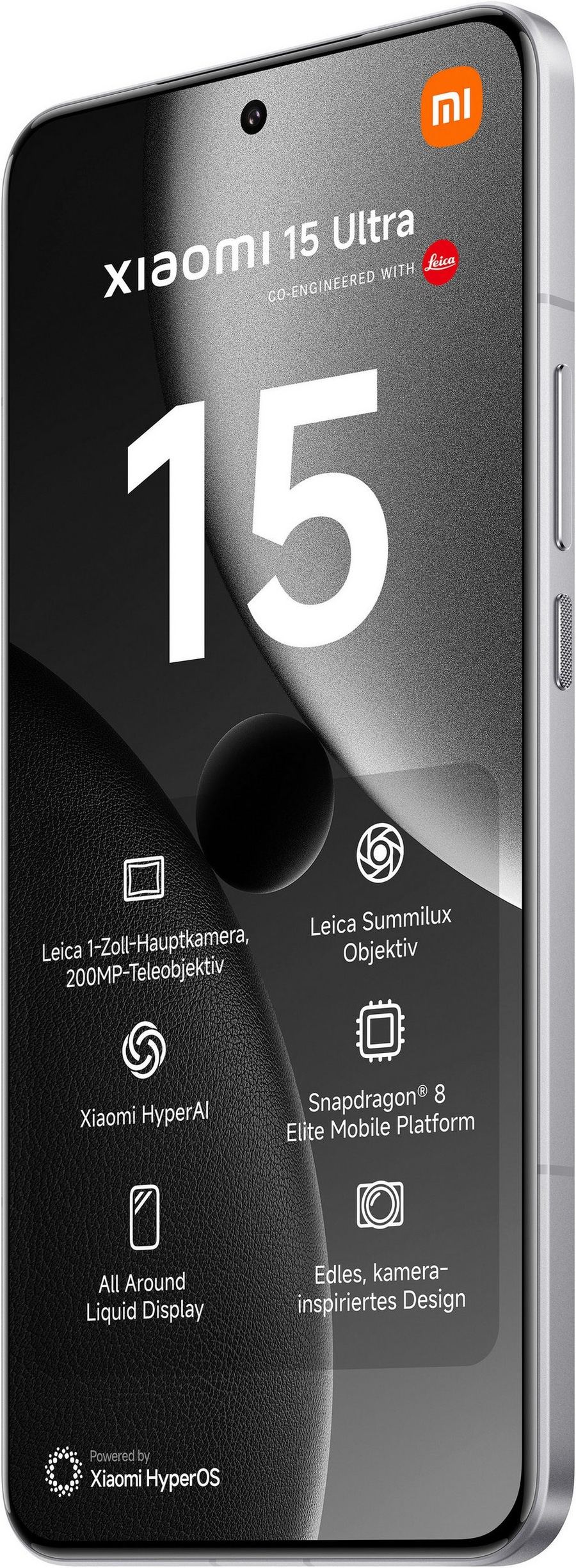 XIAOMI Smartphone 15 Ultra 6,73Zoll 5G Dual SIM 512GB 50 MP silber B-WARE