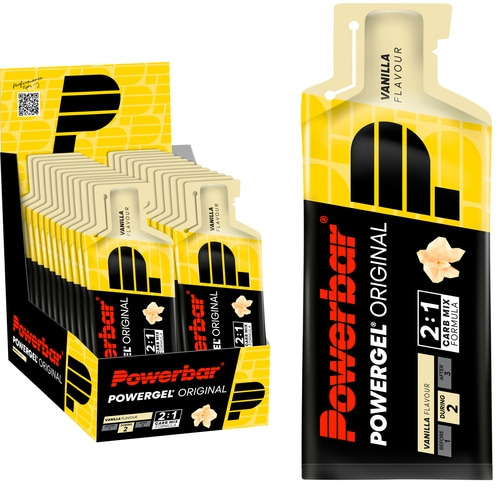 POWERBAR PowerGel Fruit Vanilla Vanille High Carb Energie Gel Natrium 24 x 41 g