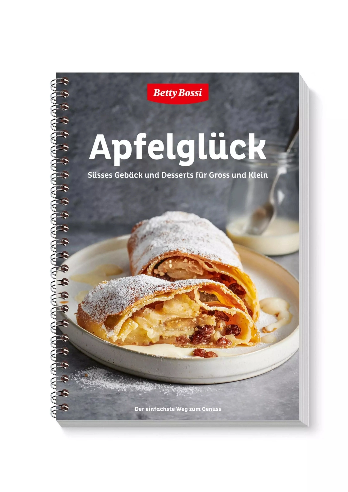 Betty Bossi Kochbuch Apfelglück mit Apfelstrudel auf dem Cover