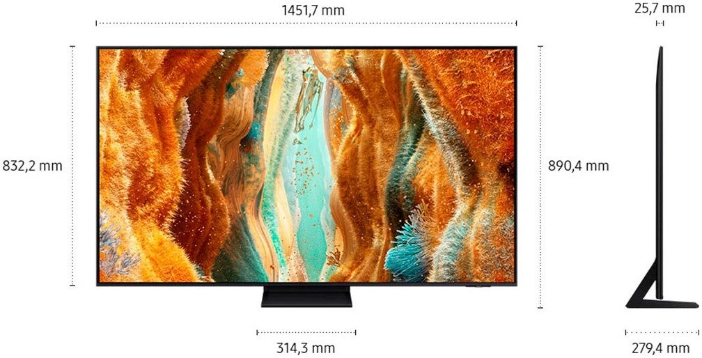 SAMSUNG GQ65QN70FAU QLED-Fernseher 163 cm/65 Zoll Neo QLED B-WARE