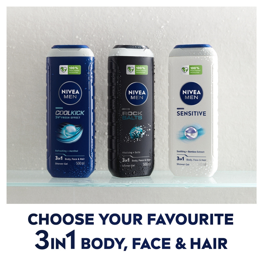 NIVEA MEN Pflegedusche Sensitive, 4 x 500ml