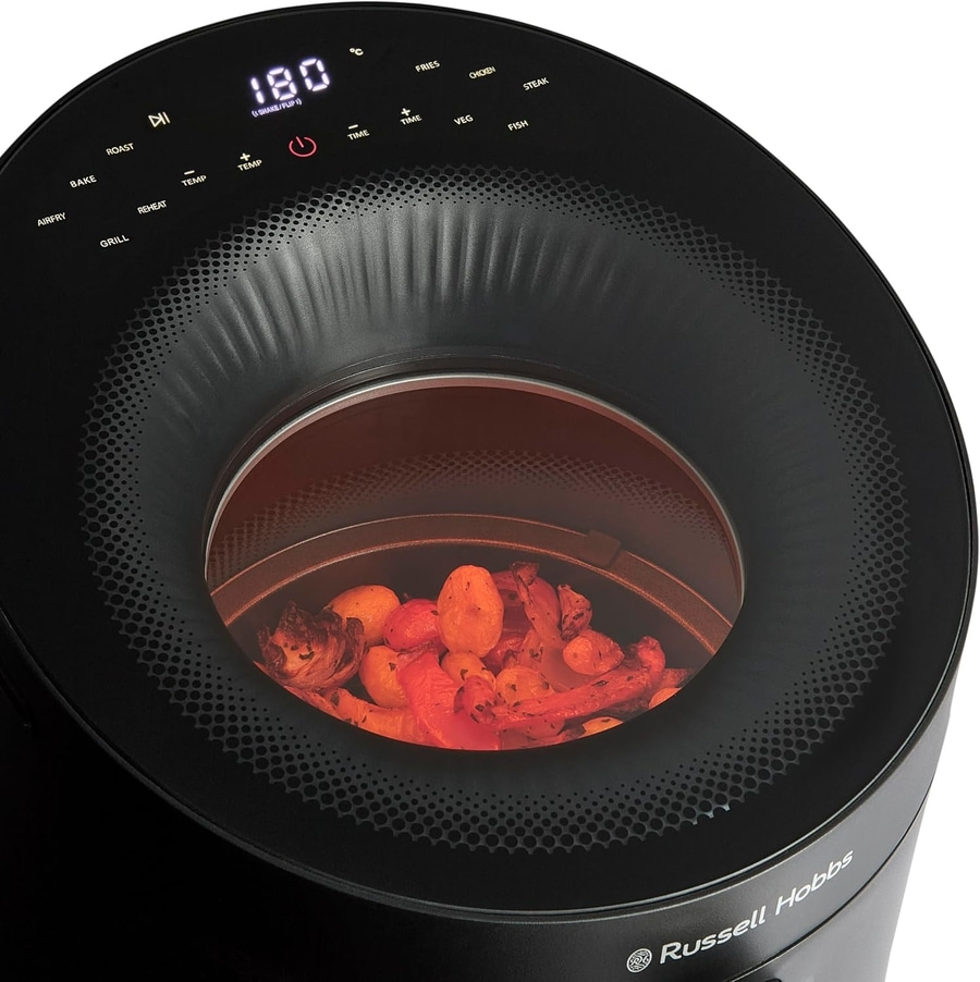 RUSSELL HOBBS Heißluftfritteuse Airfryer Satisfry Panoramic 10 Programme Grillen