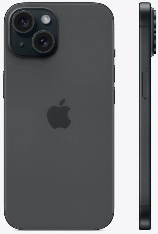 APPLE iPhone 15 5G 128 GB 6,1 Zoll DualSIM 48 MP 4K Video black MTP03ZD/A B-Ware