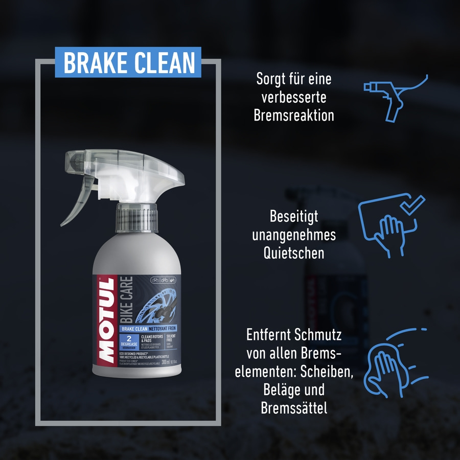 3x MOTUL Brake Clean Bremsenreiniger 300 ml Gründliche Reinigung Bremsscheiben
