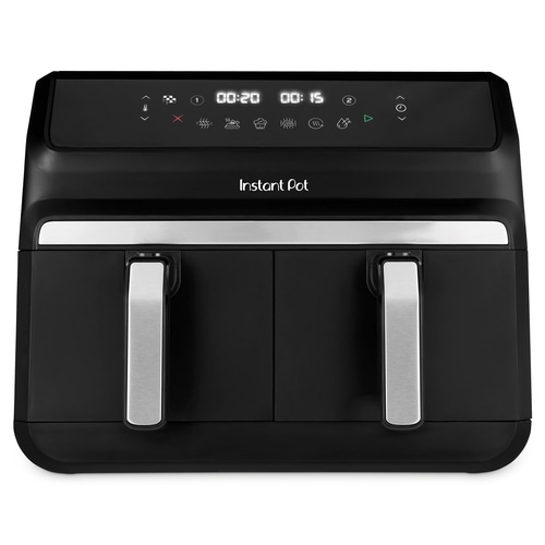 INSTANT POT Vortex Dual Airfryer 2 Körbe 8-in-1 Heißluftfritteuse 8L schwarz